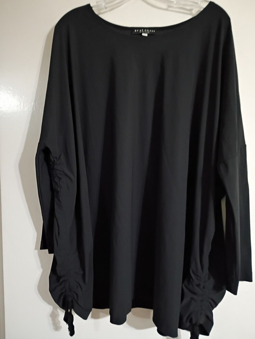 Bryn Walker Black Oversized Tunic With Side Ties Size XL Can Fit Larger Sizes